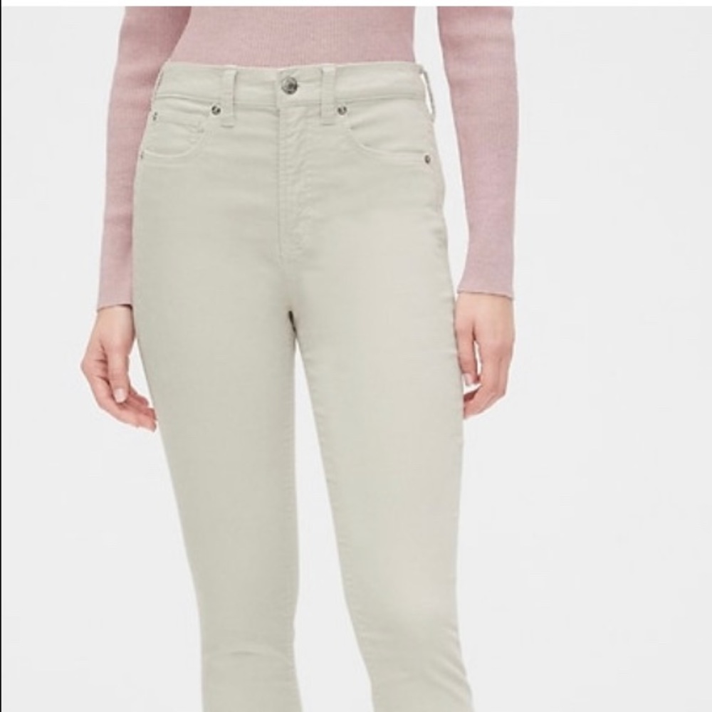 GAP high rise soft velvet pants